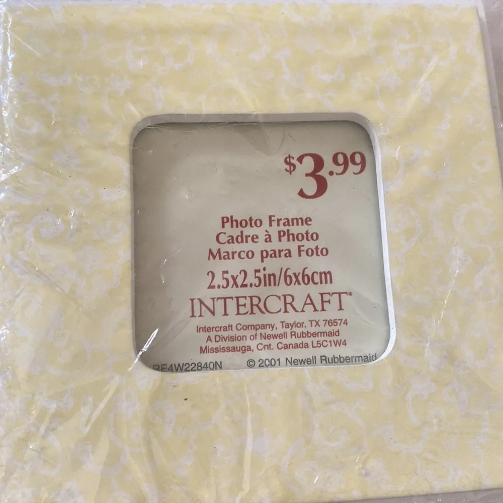 ~Intercraft Company~ Set of 4 Vintage Pastel Color Square Picture Frames